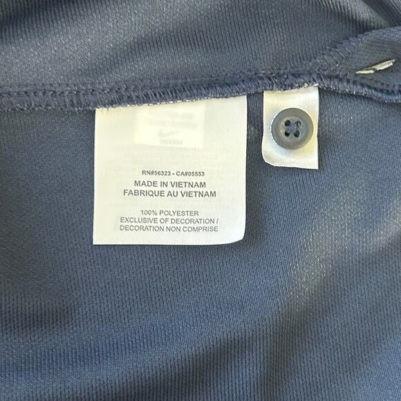 Chicago Bears Nike Sideline Performance Polo Shirt Dri Fit Navy Blue - Picture 13 of 13